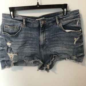 H&M Distressed Jean Shorts